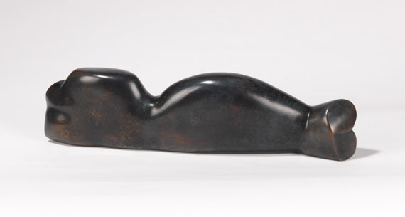 Margarethe Moll - Liegende - Back side