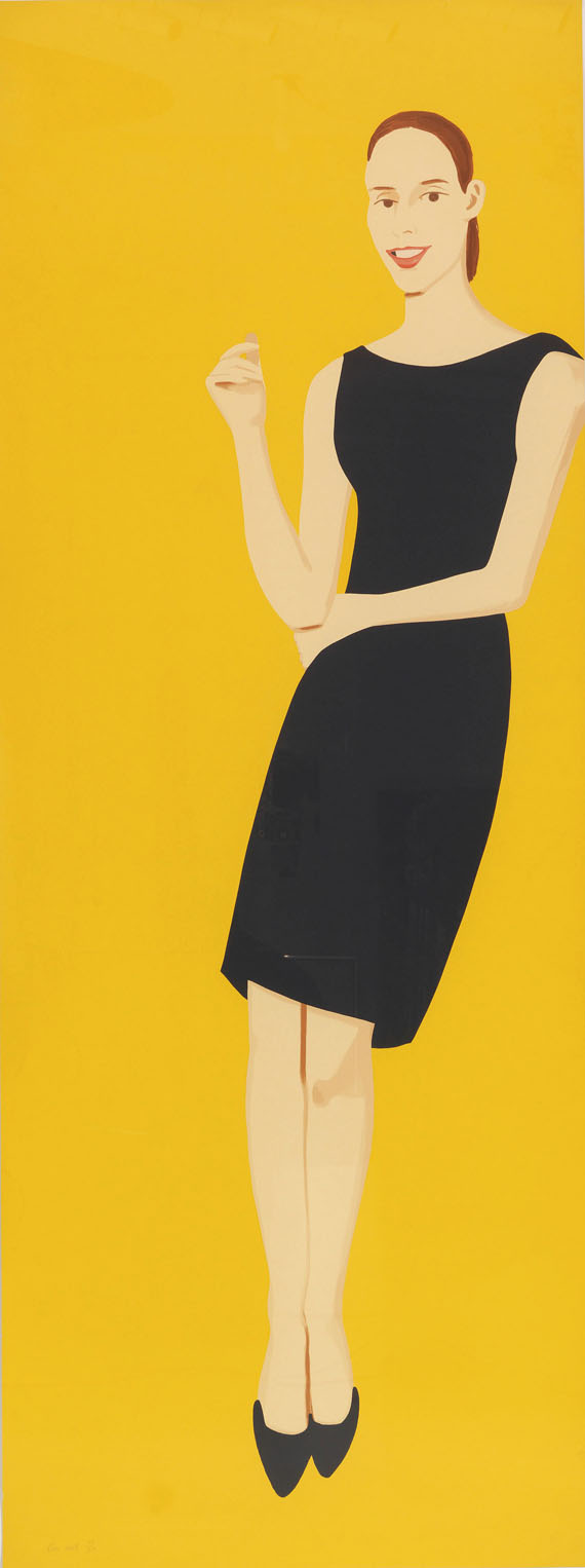 Alex Katz - Black Dress 5 (Ulla)