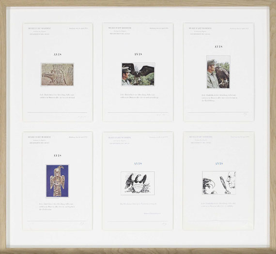 Marcel Broodthaers - Six Letteres ouvertes Avis - Frame image