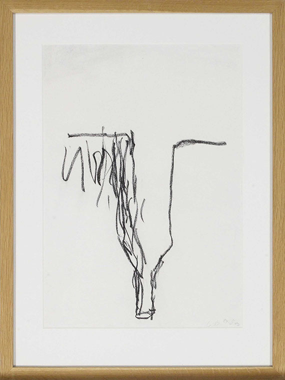 Georg Baselitz - Ohne Titel (Flasche) - Frame image