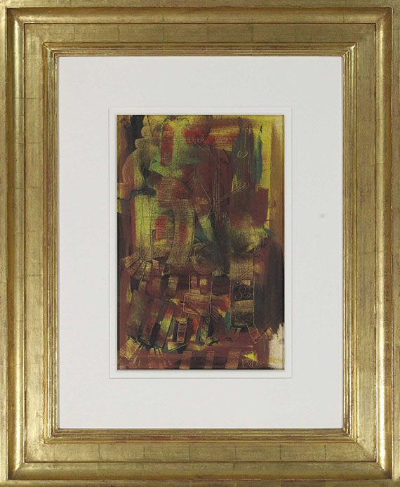 Fritz Winter - Ohne Titel (Mädchen mit Puppe) - Frame image