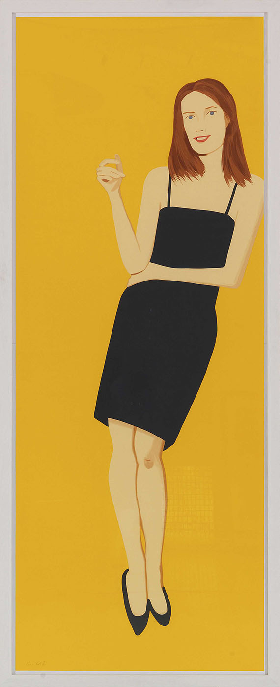 Alex Katz - Black Dress 4 (Sharon) - Frame image