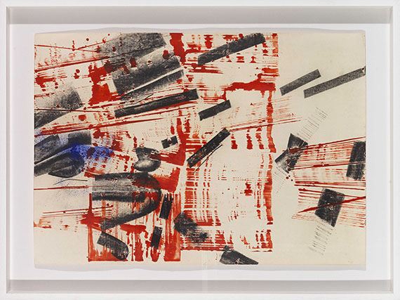Herbert Zangs - TARH 5 (Scheibenwischer-Gemälde) - Frame image