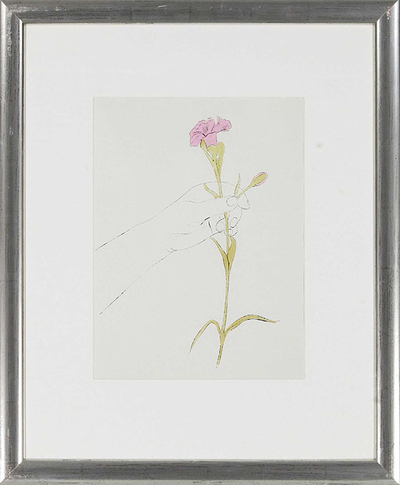 Andy Warhol - Hand and Flowers - Frame image