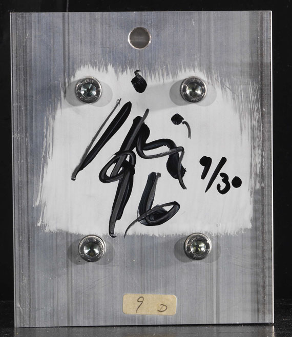 Imi Knoebel - Weißes Bild - Back side