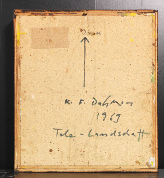 Karl Fred Dahmen - Tele-Landschaft - Back side