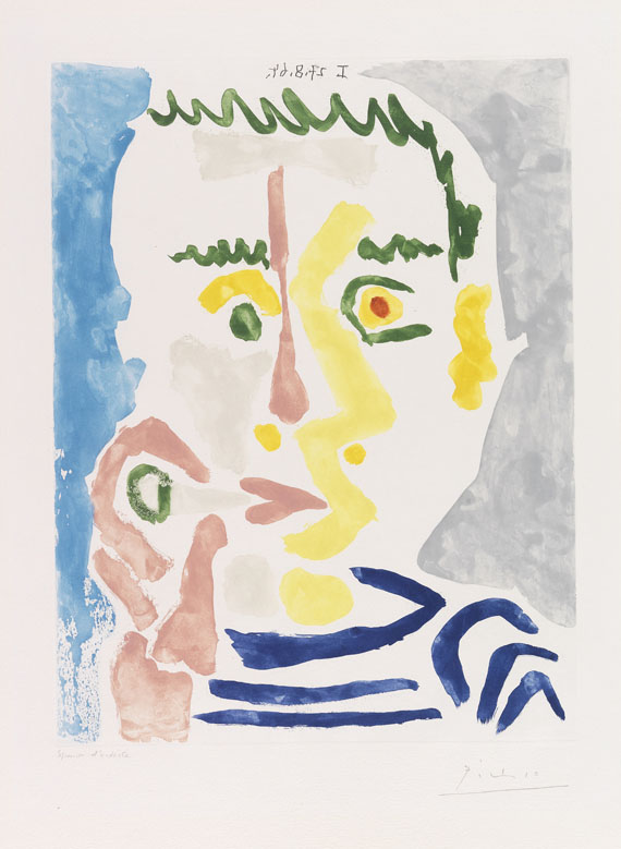Pablo Picasso - Fumeur à la cigarette blanche