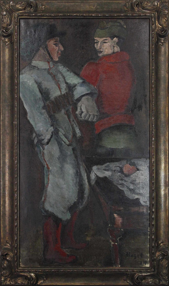 Helmut Kolle gen. vom Hügel - Zwei Soldaten - Frame image