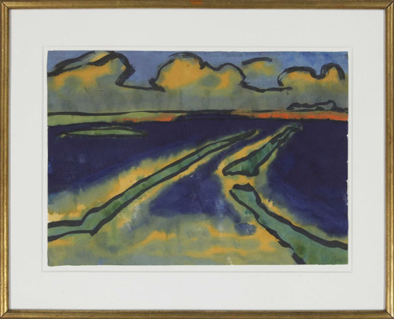 Emil Nolde - Marschlandschaft - Frame image