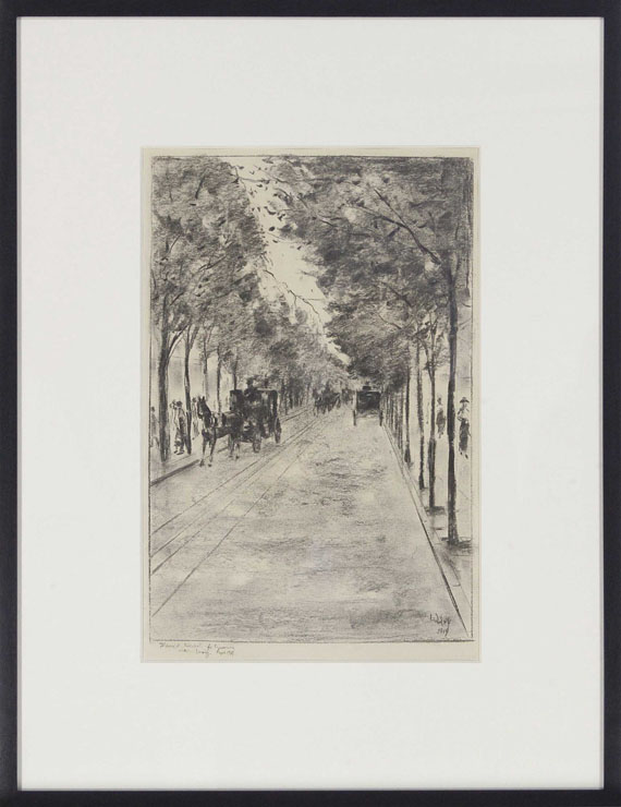 Lesser Ury - Allee im Tiergarten, Berlin - Frame image