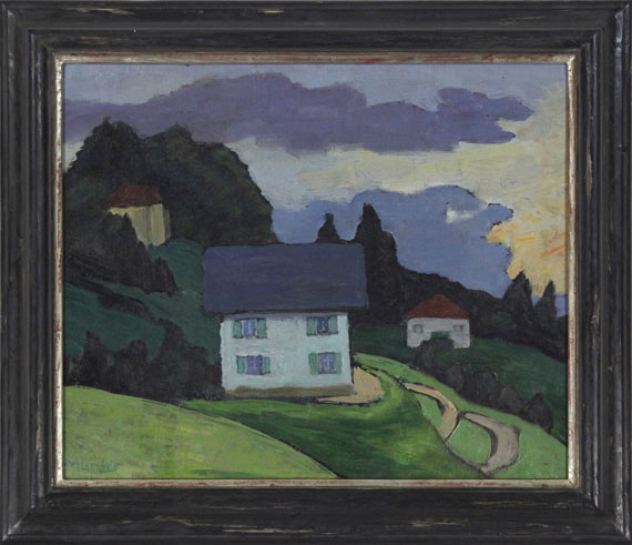 Gabriele Münter - Haus am Hang - Frame image