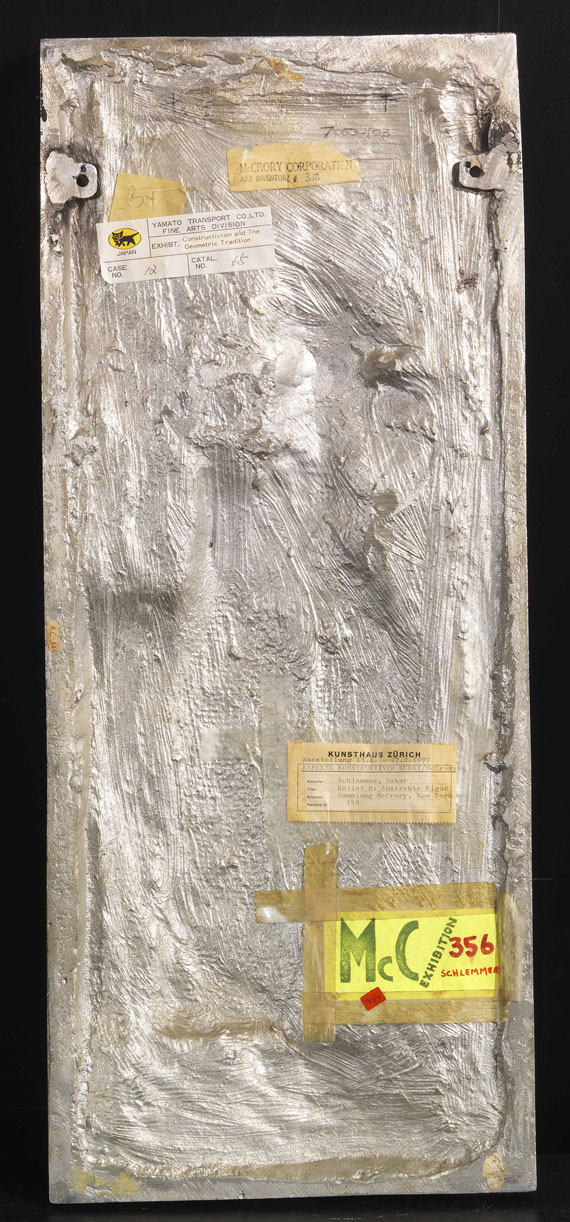 Oskar Schlemmer - Relief H - Back side