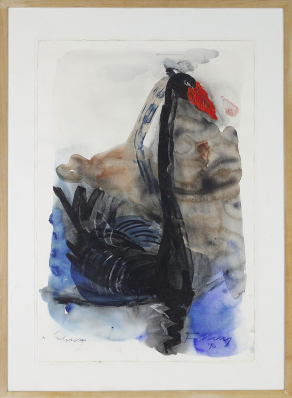 Rainer Fetting - Schwan - Frame image