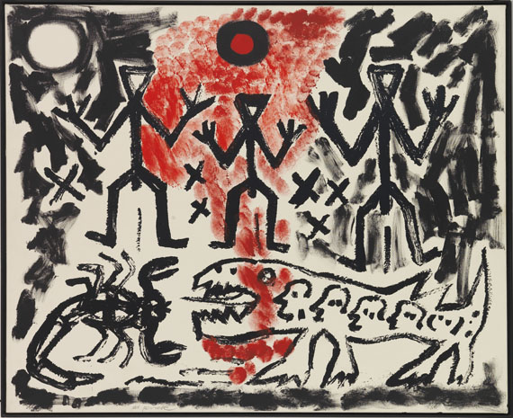 A. R. Penck (d.i. Ralf Winkler) - Drei von Vielen - Frame image