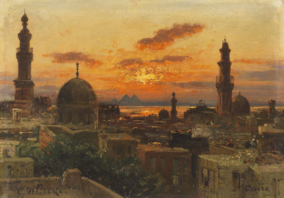 Carl Wuttke - Kairo im Abendlicht