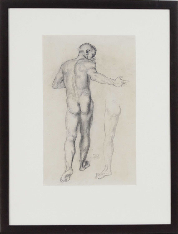 Franz von Stuck - Männlicher Rückenakt - Frame image