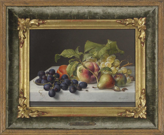 Johann Wilhelm Preyer - Früchtestillleben - Frame image