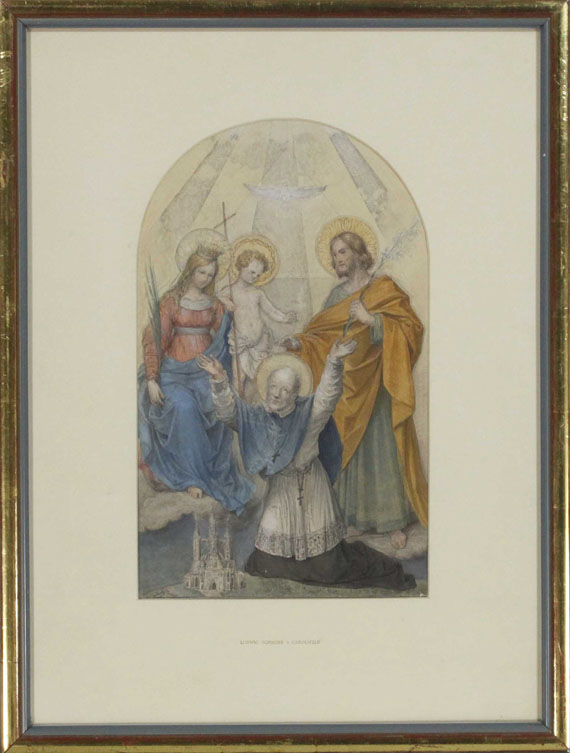 Ludwig Ferdinand Schnorr von Carolsfeld - Clemens Maria Hofbauer und Heilige - Frame image