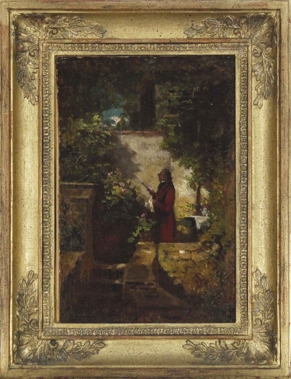 Carl Spitzweg - Am Sonntagmorgen - Frame image