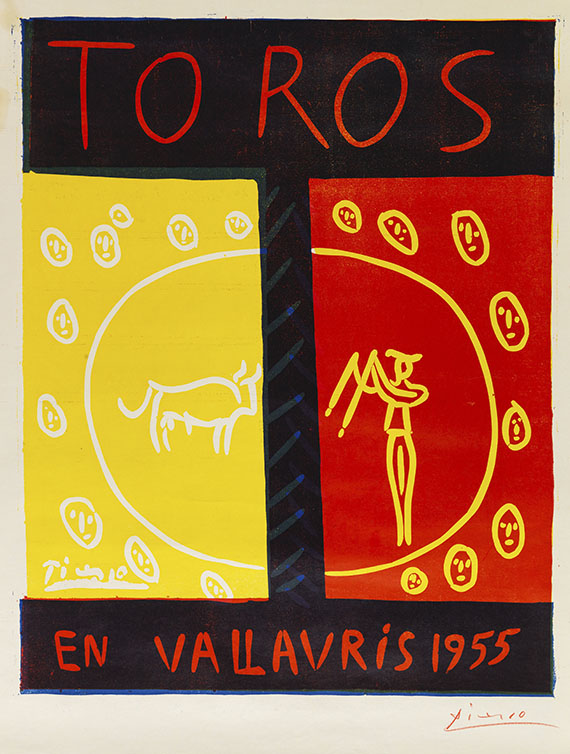 Pablo Picasso - Toros en Vallauris 1955