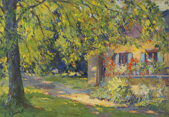 Edward Cucuel - Frühlingsgarten in Starnberg