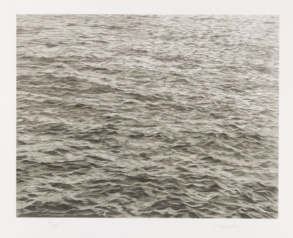 Vija Celmins - Ocean with Cross #1