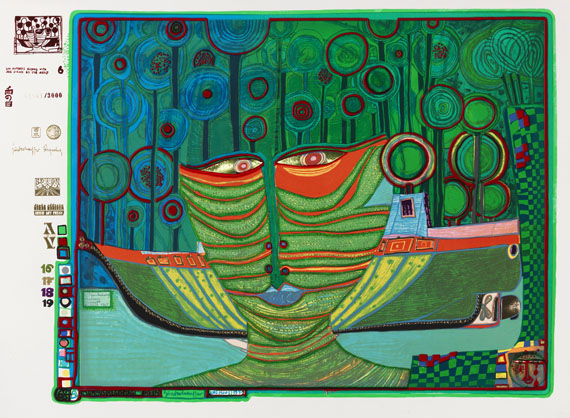 Friedensreich Hundertwasser - Regentag (Look at it on a rainy day) - 