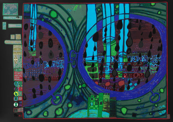 Friedensreich Hundertwasser - Regentag (Look at it on a rainy day) - 