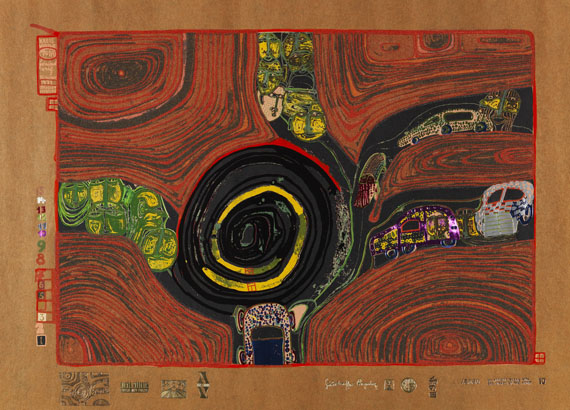 Friedensreich Hundertwasser - Regentag (Look at it on a rainy day) - 