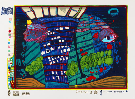 Friedensreich Hundertwasser - Regentag (Look at it on a rainy day) - 