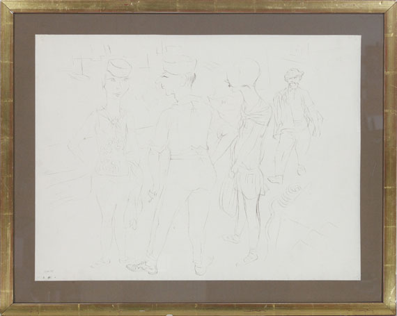 George Grosz - Hafenszene Frankreich - Frame image