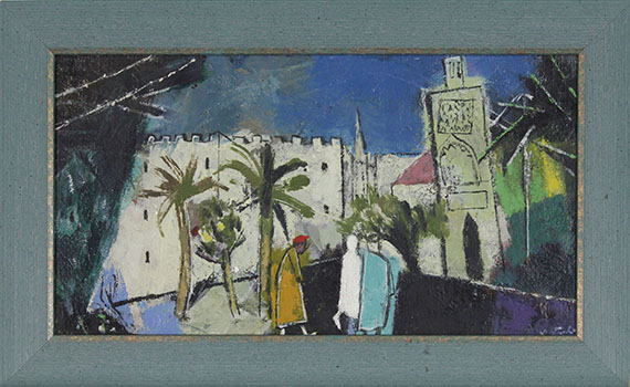 Franz Xaver Fuhr - Arabisches Straßenbild - Frame image