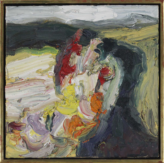 Klaus Fußmann - Garten Gelting mit Gladiolen - Frame image