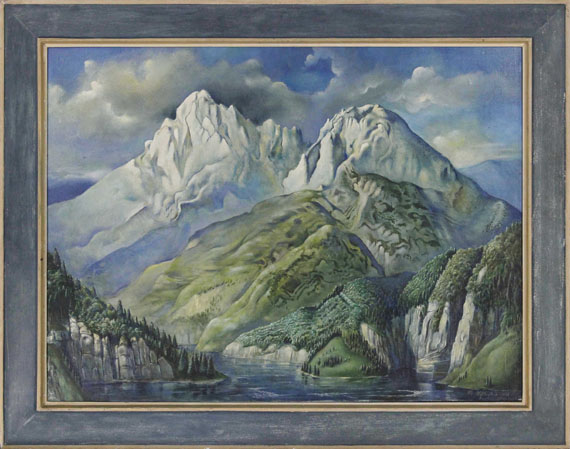 Rudolf Schlichter - Berglandschaft - Frame image