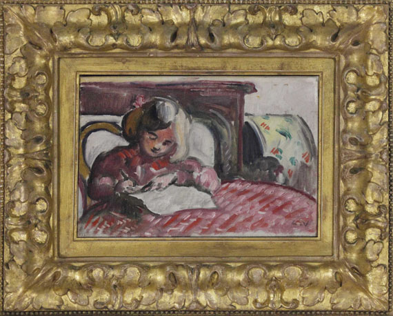 Louis Valtat - Enfant écrivant - Frame image