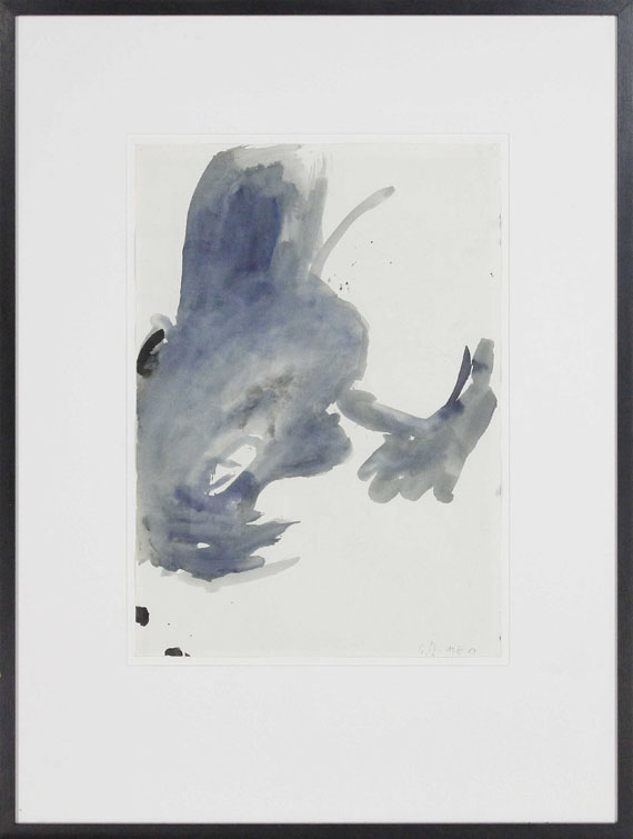 Georg Baselitz - Ohne Titel (Trinker) - Frame image