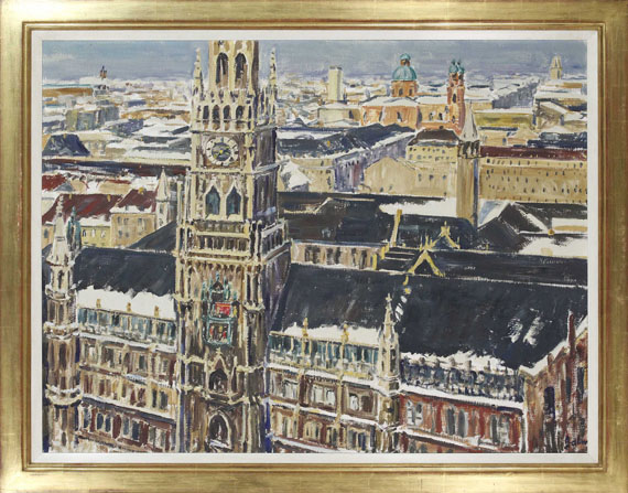 Arnold Balwé - Blick auf München - Frame image