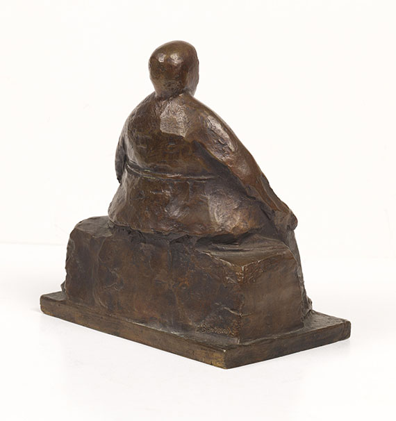 Ernst Barlach - Sitzendes Weib - Back side