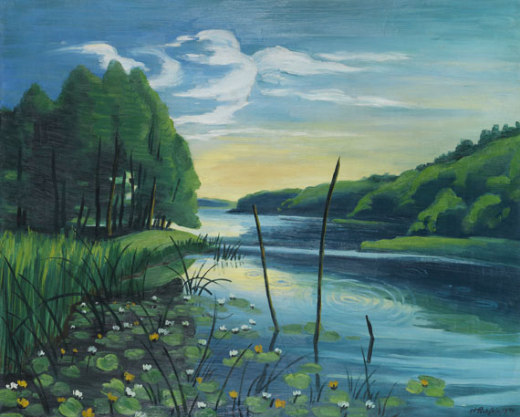 Hermann Max Pechstein - Stiller Winkel am See (Pommern, Koser See)