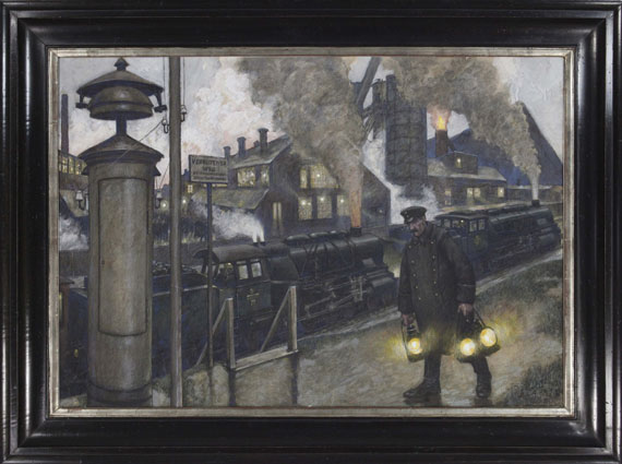 Hans Baluschek - Eisenwerk - Frame image