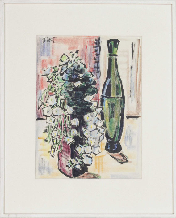Karl Schmidt-Rottluff - Stillleben mit grüner Vase - Frame image