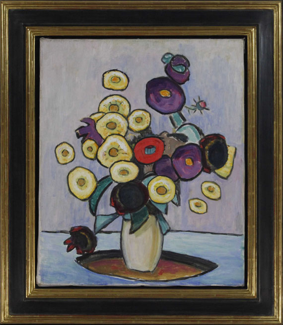 Gabriele Münter - Blumenstilleben (Zinnien) - Frame image