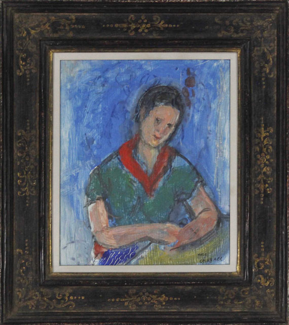 Marc Chagall - Portrait de Vava - Frame image