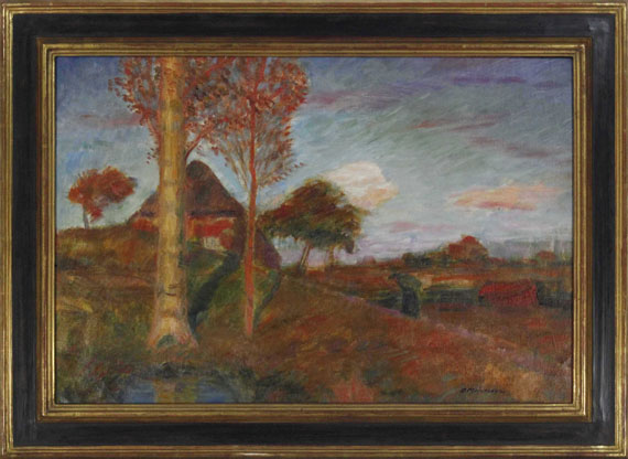 Modersohn - Herbstliche Abendsonne im Moor