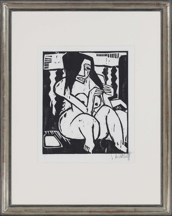 Karl Schmidt-Rottluff - Frau mit aufgelöstem Haar - Frame image