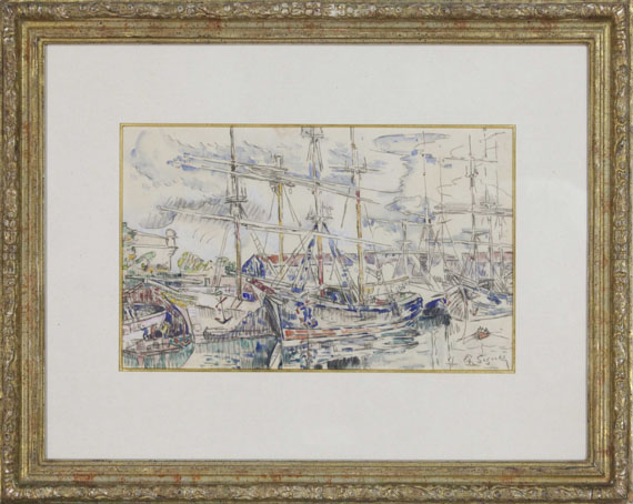 Paul Signac - Saint-Malo, les Terre-neuvas - Frame image