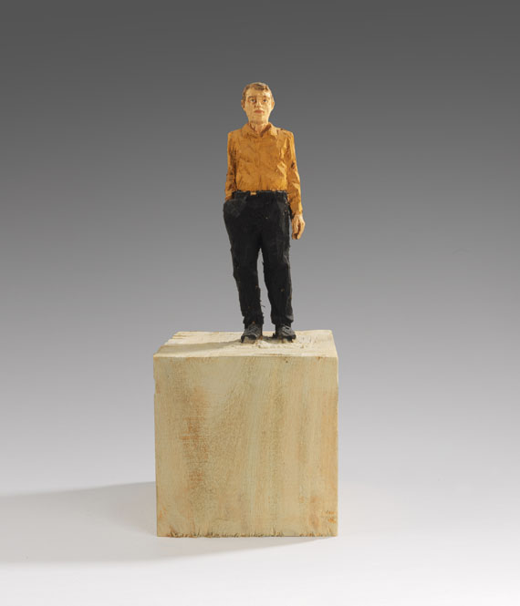 Stephan Balkenhol - Mann mit braunem Hemd - 
