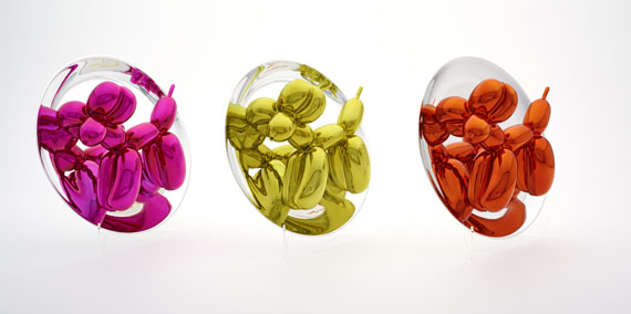 Jeff Koons - Balloon Dogs - Yellow, Magenta, Orange - 