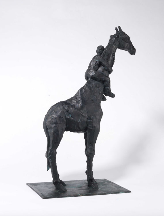 Stephan Balkenhol - Mann mit Giraffe - Back side