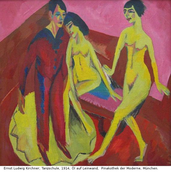 Ernst Ludwig Kirchner - Selbstporträt mit Gerda (Mann und Sitzende im Atelier) - 